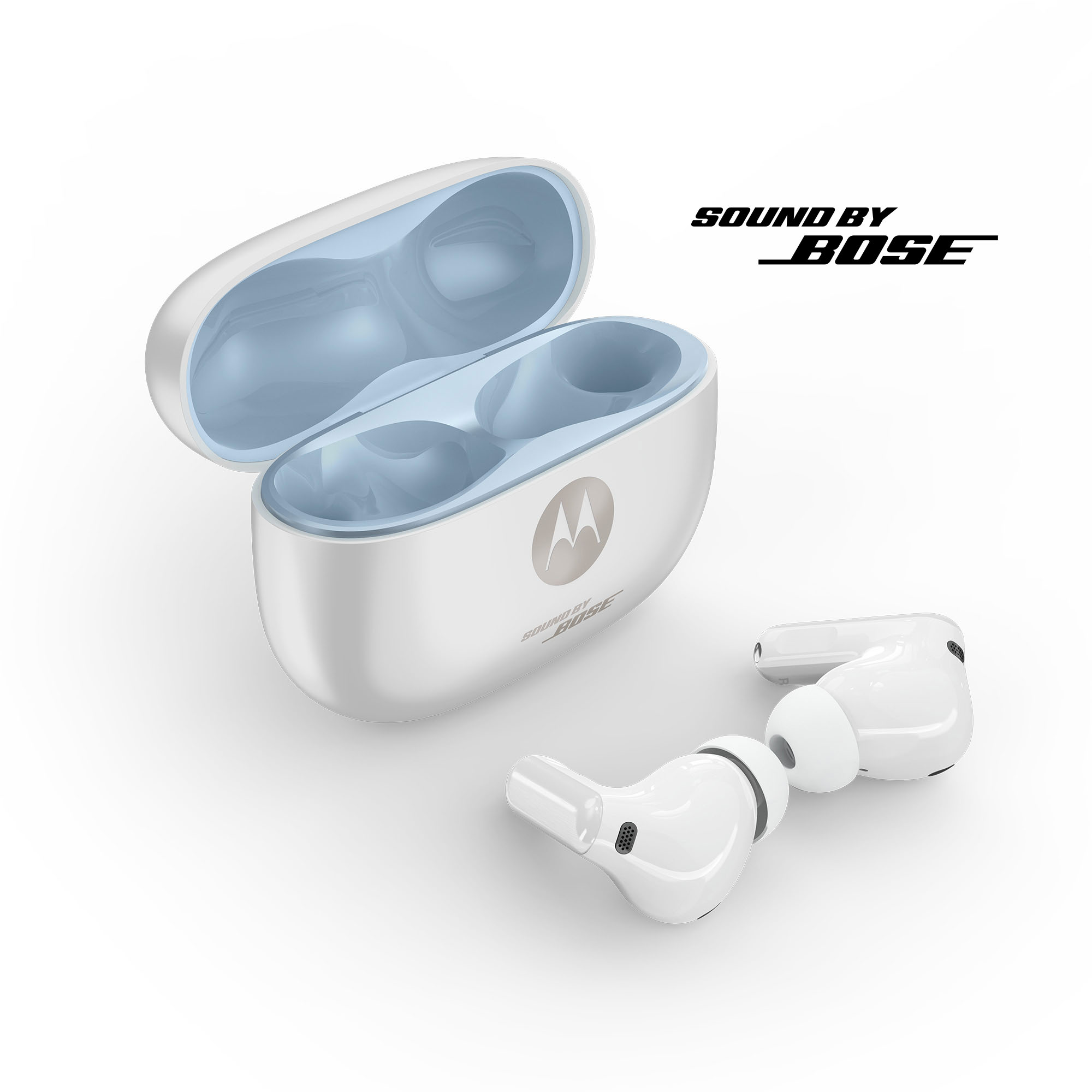 moto buds 2 plus PANTONE Bright White